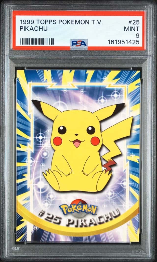 1999 TOPPS POKEMON TV #25 PIKACHU PSA 9