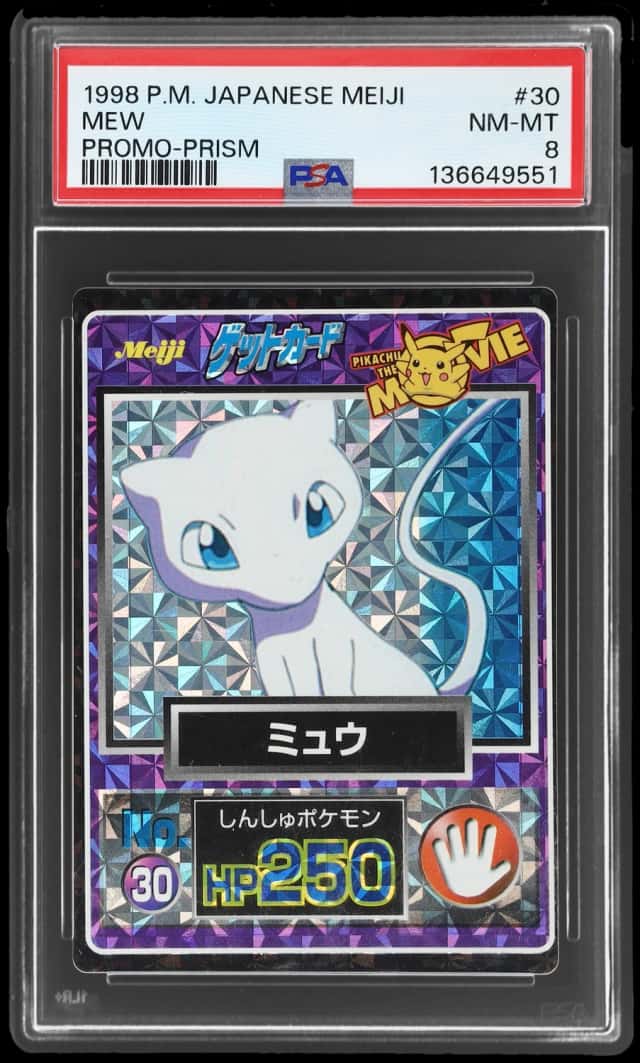 1998 Pokemon Meiji Promo Japanese Prism Mew #30