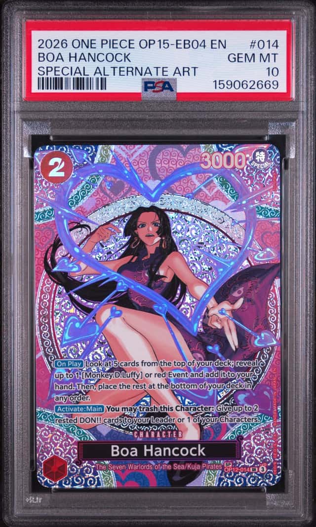 2026 One Piece OP15-EB04 EN Special Alternate Art #014 Boa Hancock PSA 10