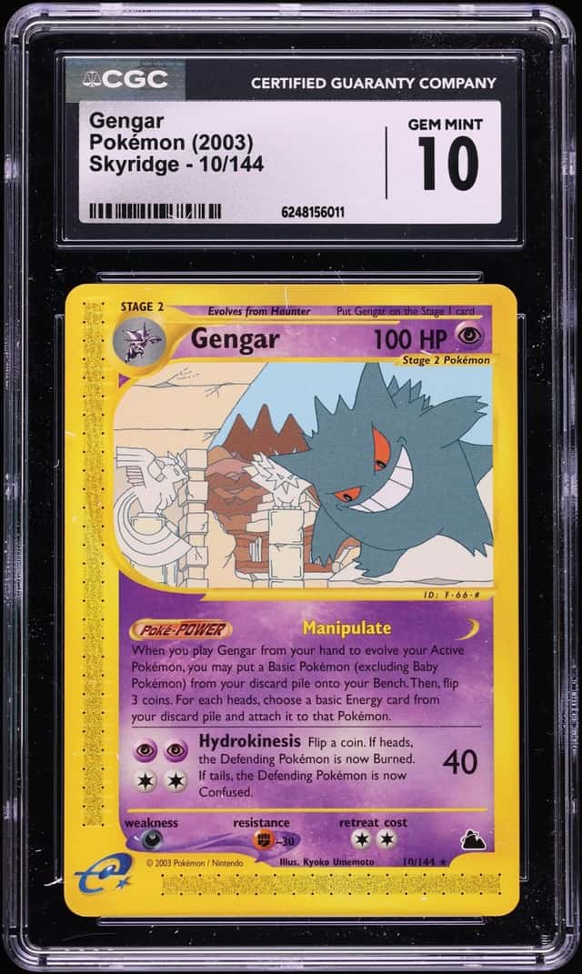 2003 Pokemon Skyridge Gengar #10 CGC 10 GEM MINT