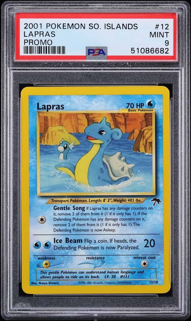 2001 Pokemon Southern Islands Promo Lapras #12 PSA 9 MINT