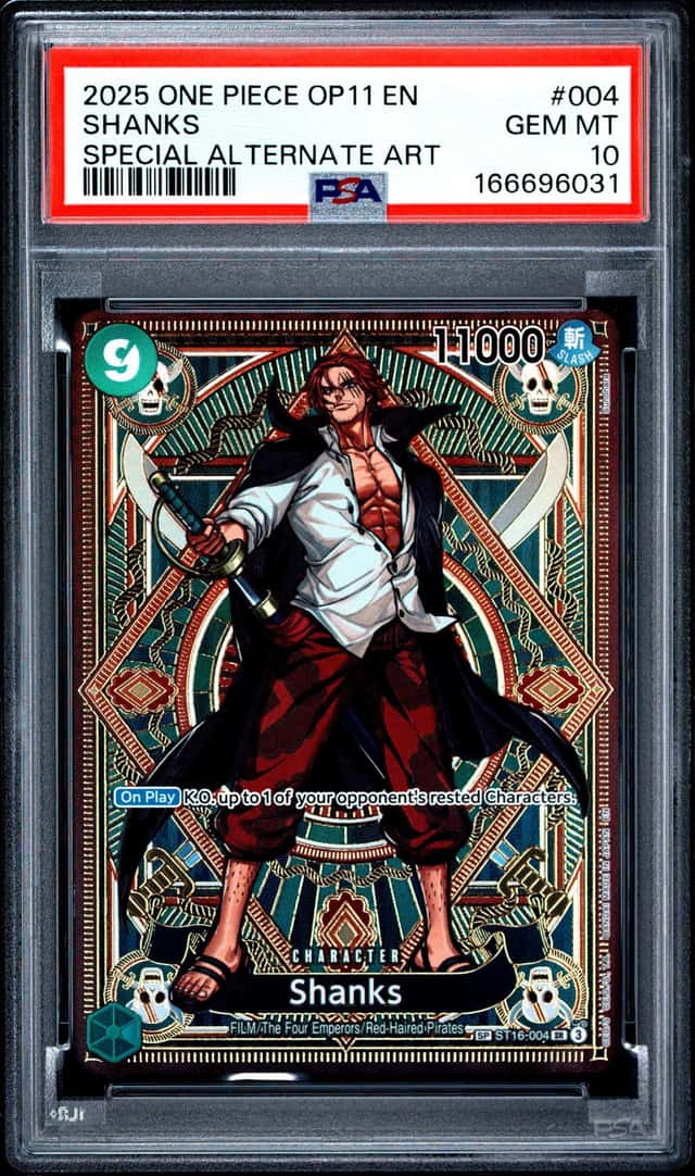 🔥 Shanks (SP) ST16-004 A Fist of Divine Speed Foil - PSA 10
