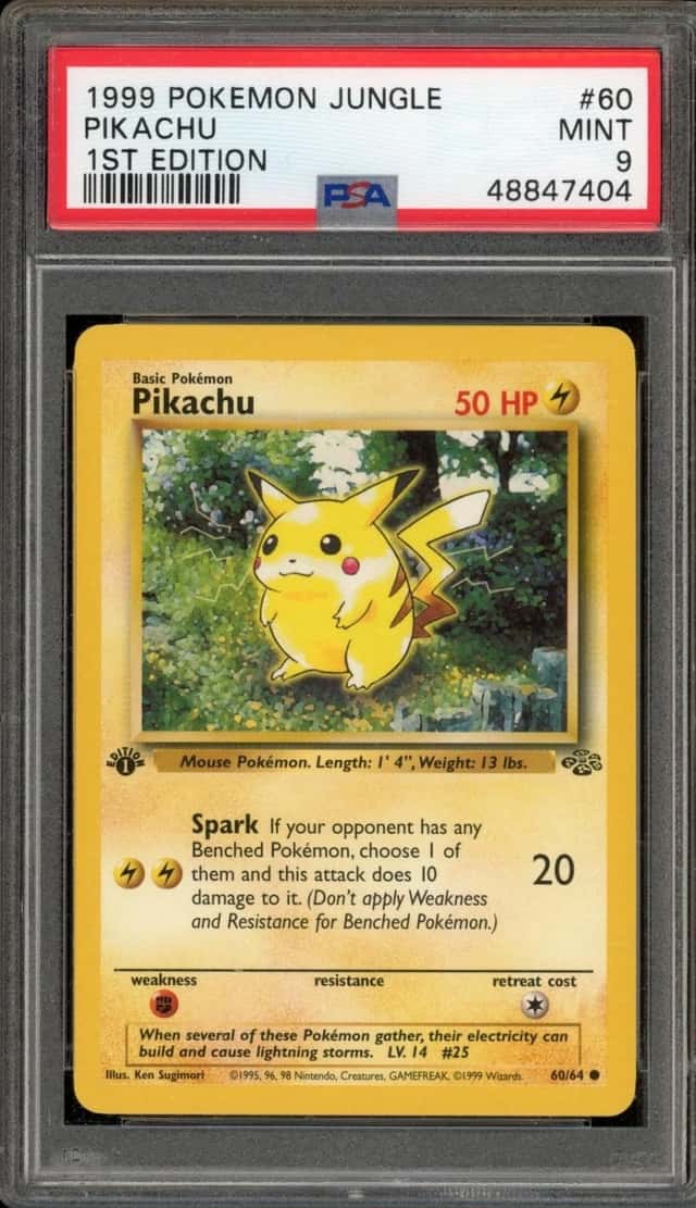 Pokemon Pikachu Jungle 60/64 1st Edition PSA 9 Mint
