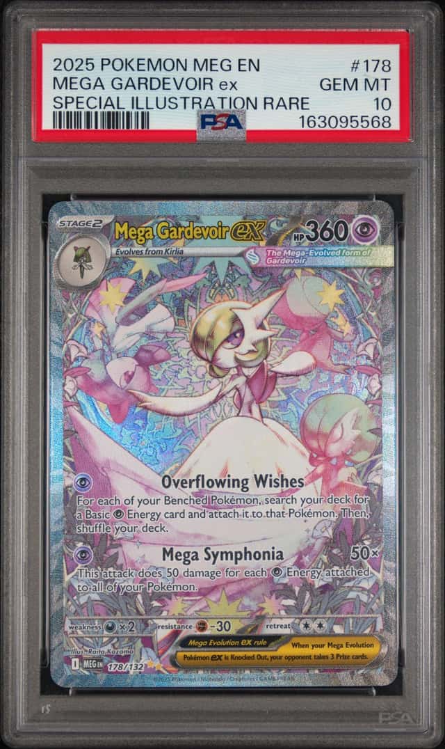 2025 POKEMON MEGA EVOLUTION SPECIAL ILLUSTRATION RARE MEGA GARDEVOIR EX PSA 10