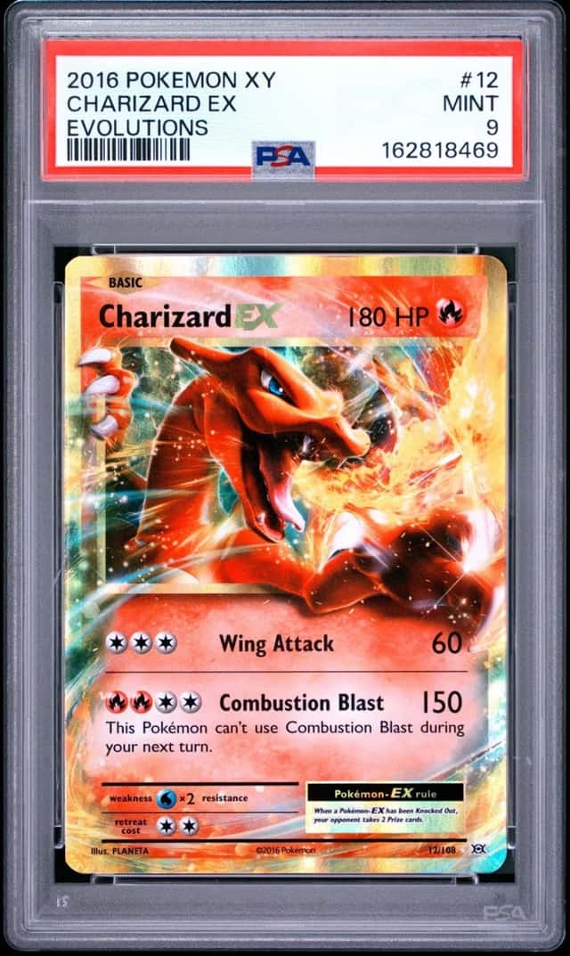 2016 POKEMON XY EVOLUTIONS #12 CHARIZARD EX PSA 9