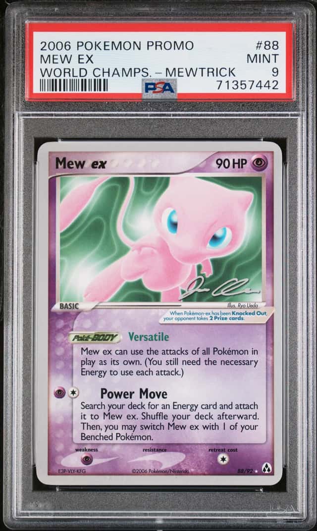 Pokemon TCG Mew EX World Championship Mewtrick Graded PSA 9 Gem Mint