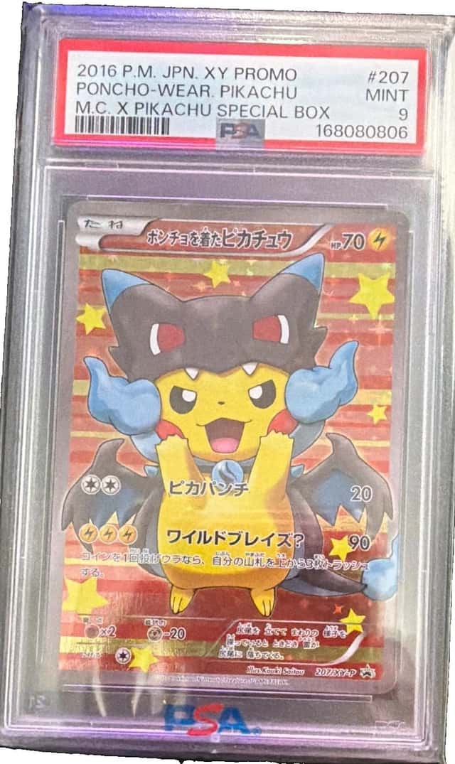 Poncho-wearing Pikachu