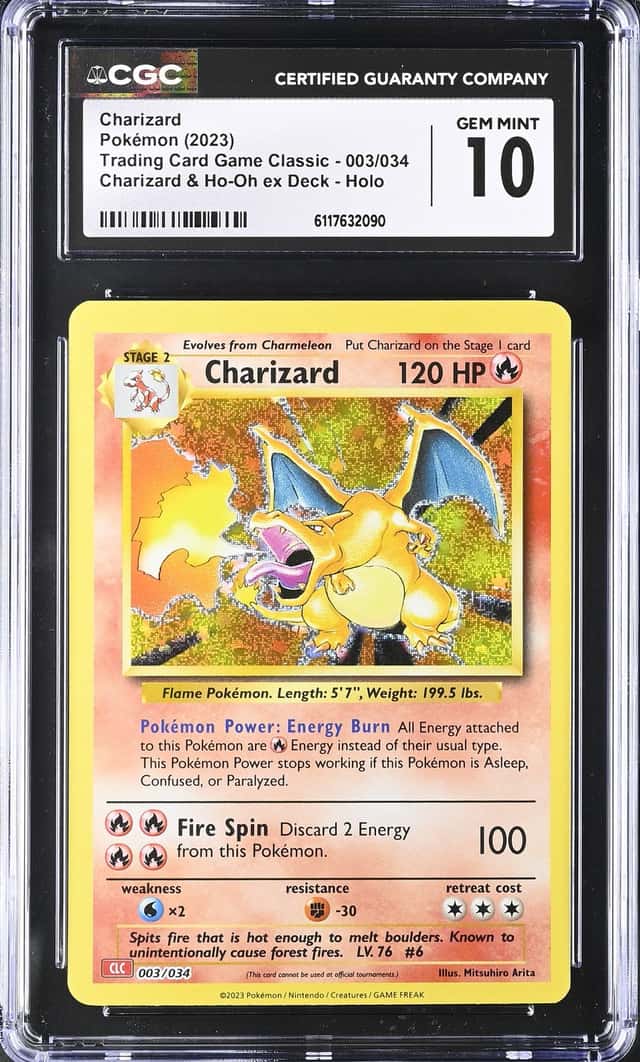 2023 Pokemon CLC TCG Classic #003 Charizard Holo CGC 10 GEM MINT