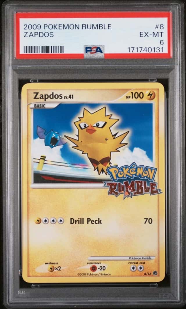 2009 POKEMON RUMBLE #8 ZAPDOS PSA 6