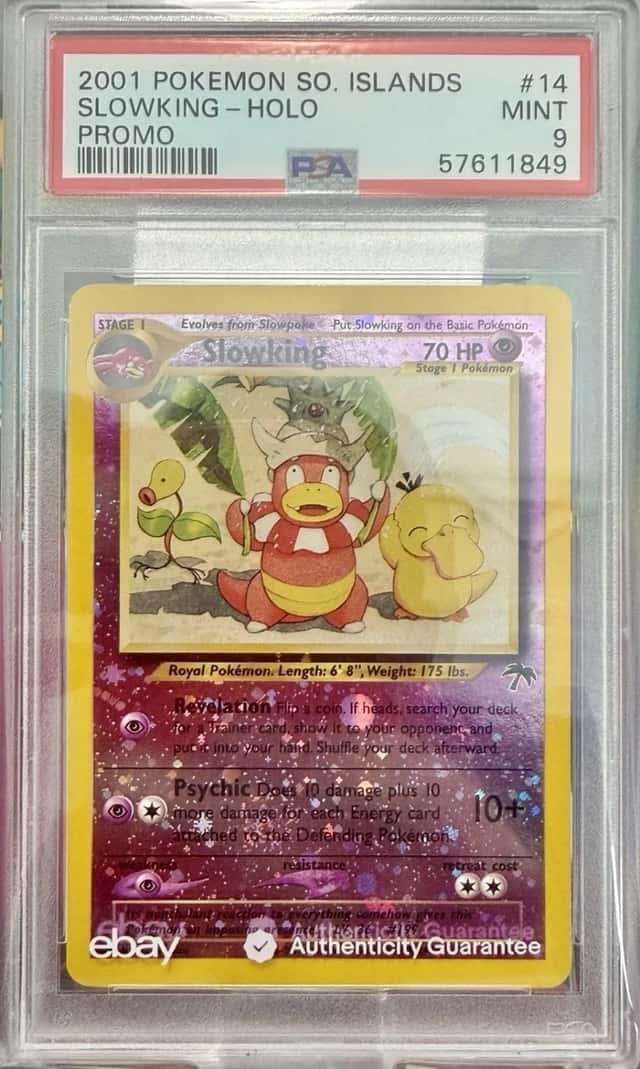 Pokemon 2001 Southern Islands Slowking Reverse Holo Promo #14 PSA 9 English