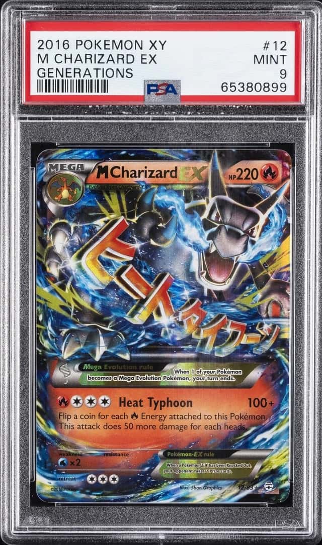2016 POKEMON XY GENERATIONS #12 M CHARIZARD EX PSA 9