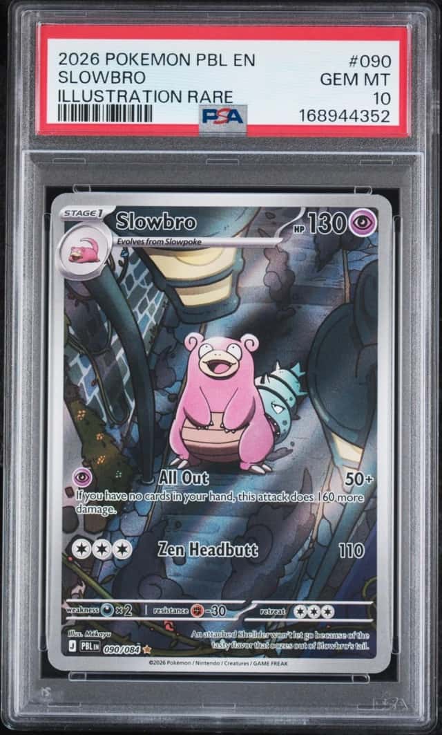 2026 POKEMON PBL EN-PITCH BLACK ILLUSTRATION RARE #090 SLOWBRO PSA 10