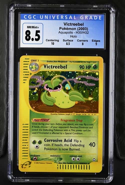 2003 Pokemon Victreebel Aquapolis Holo H30/H32 CGC 8.5 NM/Mint +