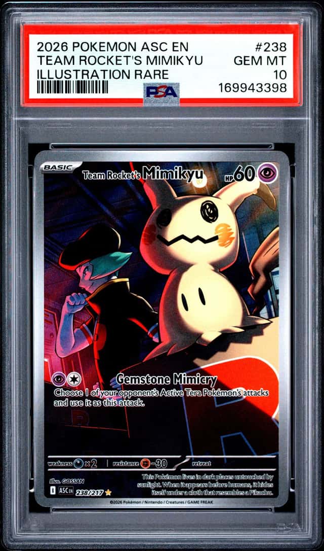 The Pokémon Company Pokemon TCG Team Rocket's Mimikyu 238/217 PSA 10