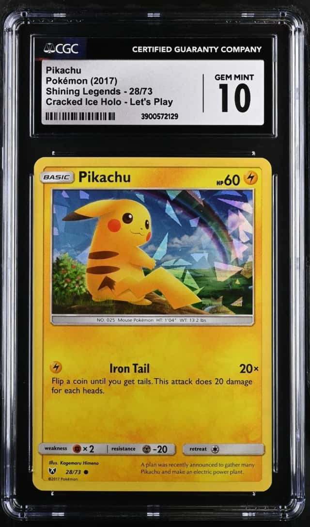 2017 Pokémon Pikachu Let's Play, Pikachu! Deck Shining Legends #28/73 CGC 10