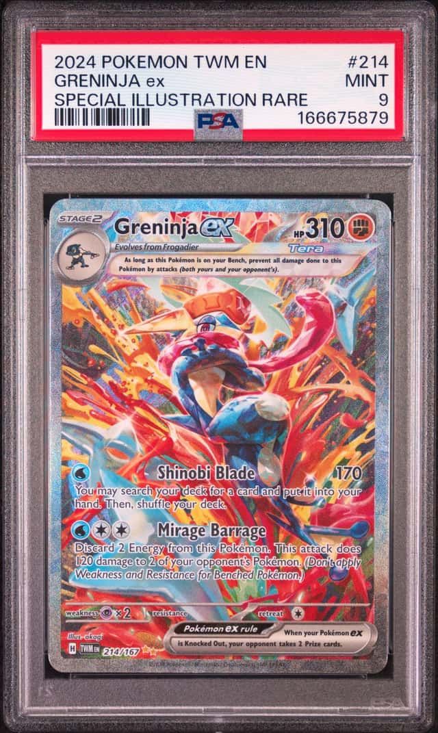2024 Pokemon Scarlet and Violet Twilight Masquerade Special Illustration Rare Greninja Ex #214