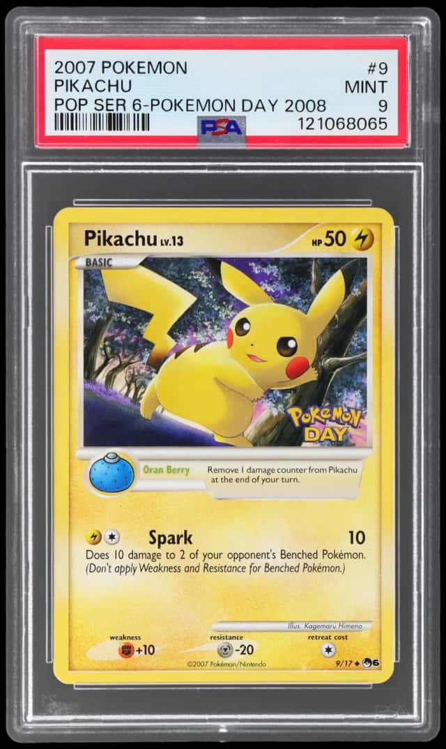 2007 Pokemon Pop Series 6 Pokemon Day Pikachu #9
