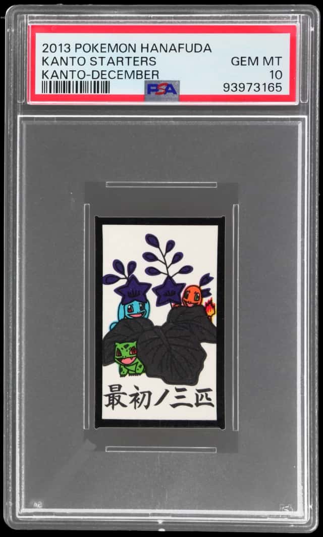 2013 Pokemon Hanafuda Kanto December Kanto Starters