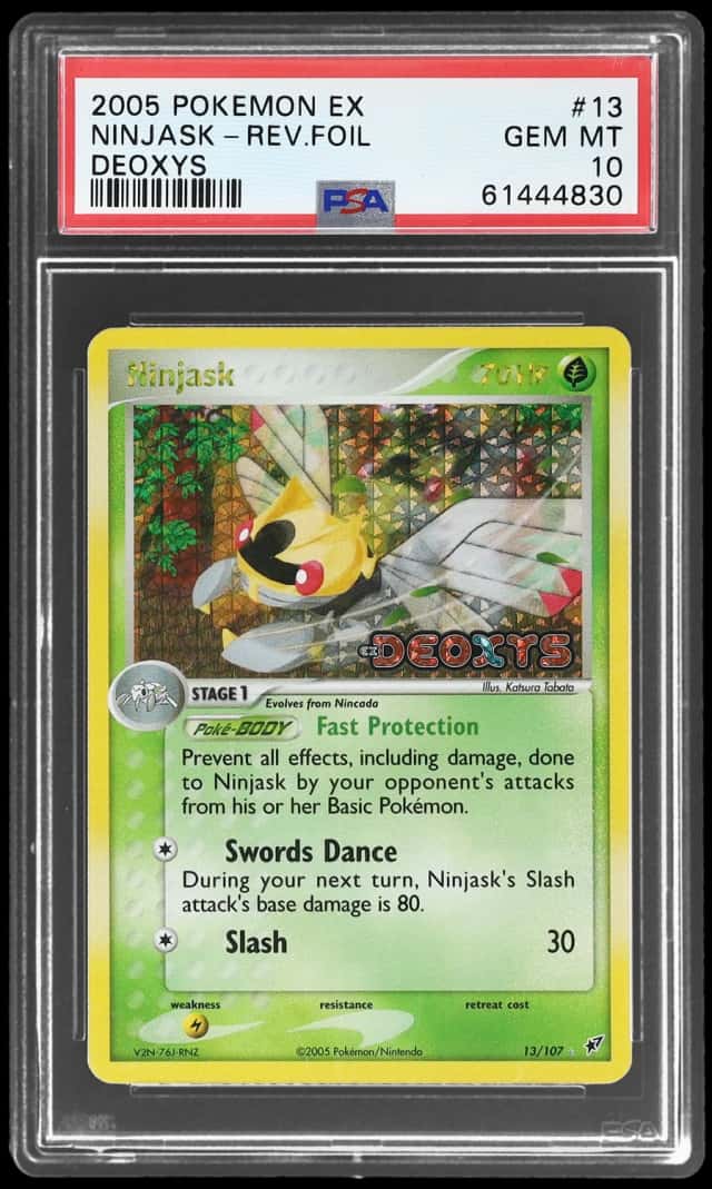 2005 Pokemon Ex Deoxys Reverse Holo Ninjask #13
