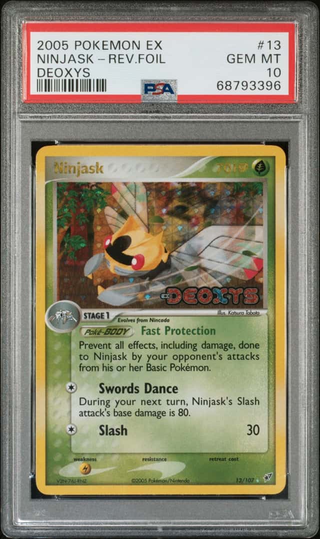 2005 Pokemon Ex Deoxys Reverse Holo Ninjask #13
