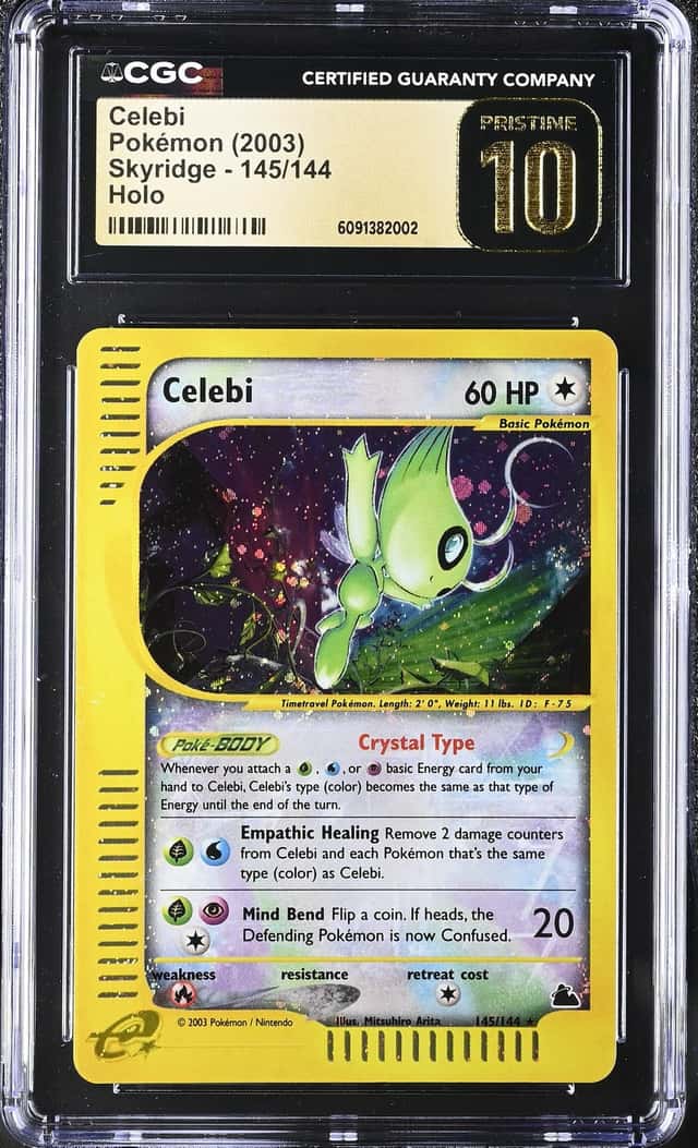 2003 Pokemon Skyridge Holo Celebi #145