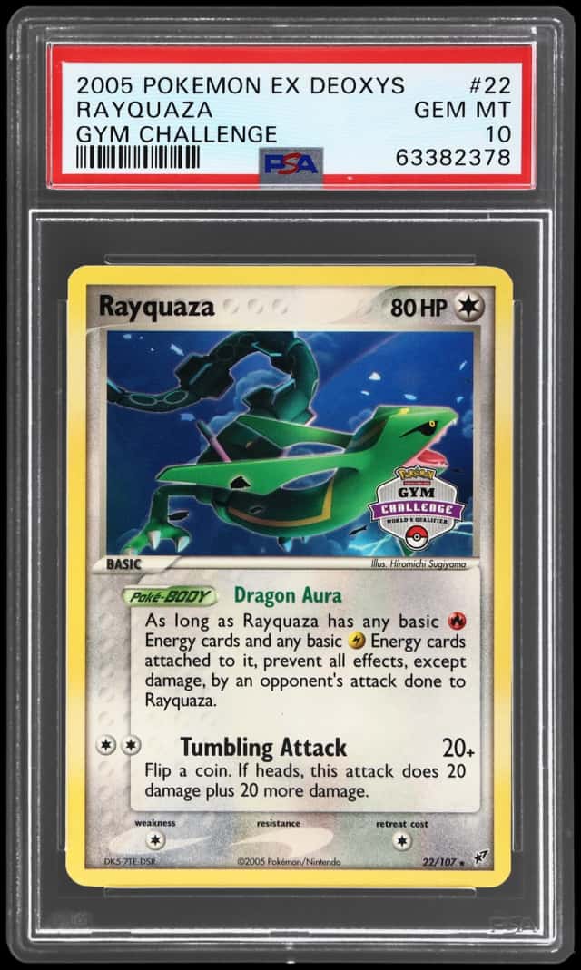 2005 Pokemon Ex Deoxys Gym Challenge Rayquaza #22