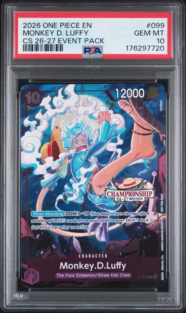 2026 ONE PIECE CHAMPIONSHIP 26-27 EVENT PACK #099 MONKEY D. LUFFY PSA 10