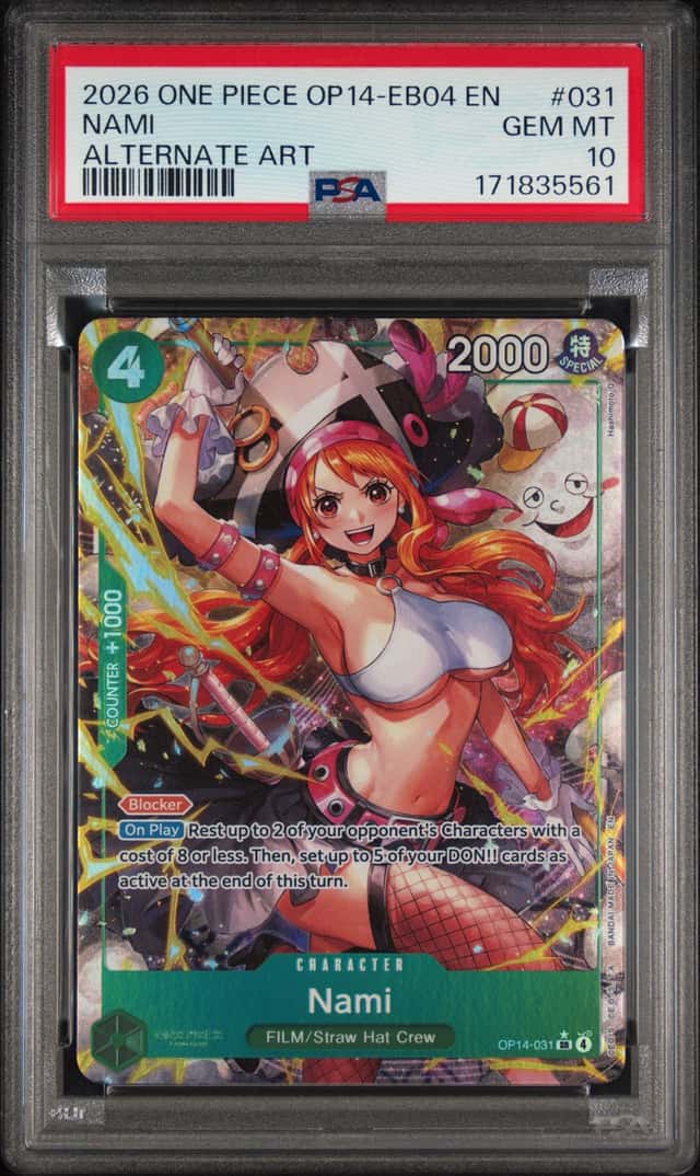 Nami (Alternate Art) OP14-031 The Azure Sea's Seven Foil