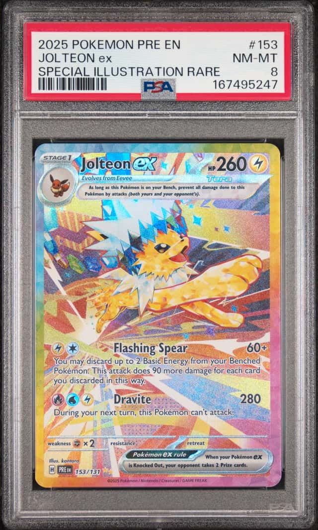 2025 Pokemon Prismatic Evolutions Jolteon ex Special Illustration Rare #153/131
