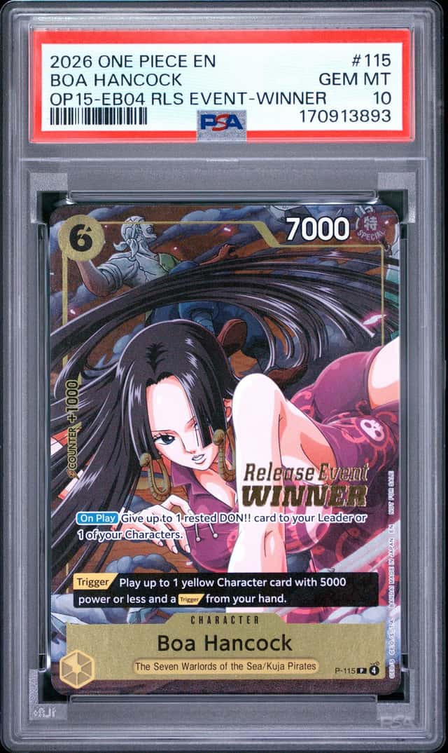 2026 ONE PIECE ADVENTURE ON KAMIS ISLAND RELEASE EVENT-WINNER BOA HANCOCK PSA 10