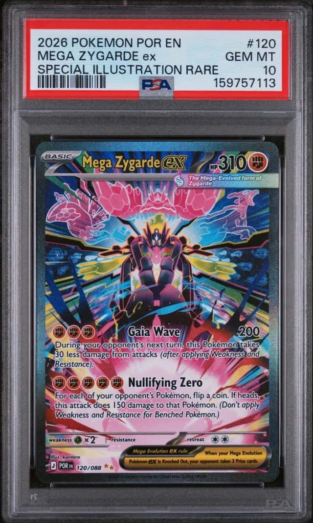 Pokemon Mega Zygarde EX Perfect Order 120 Special Illustration Rare PSA 10