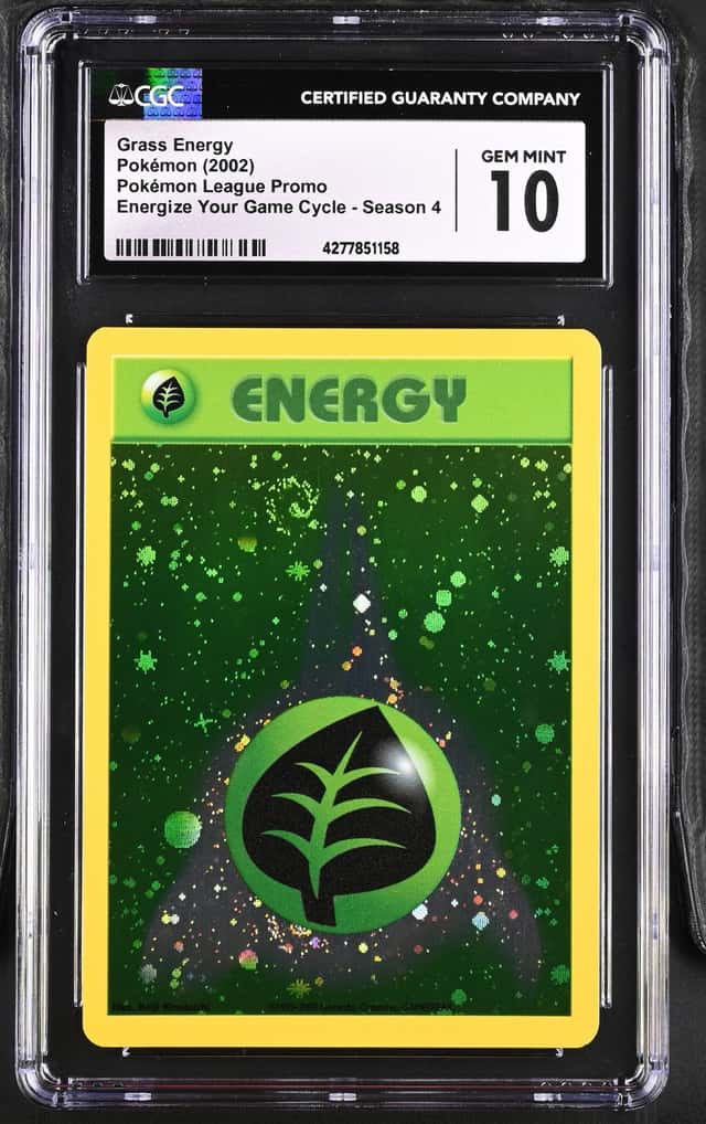 Pokemon Grass Energy League Promo Energize Your Game Cycle Season 4 CGC 10