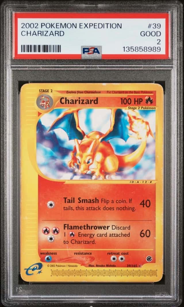 Pokemon Charizard Expedition 39/165 PSA 2