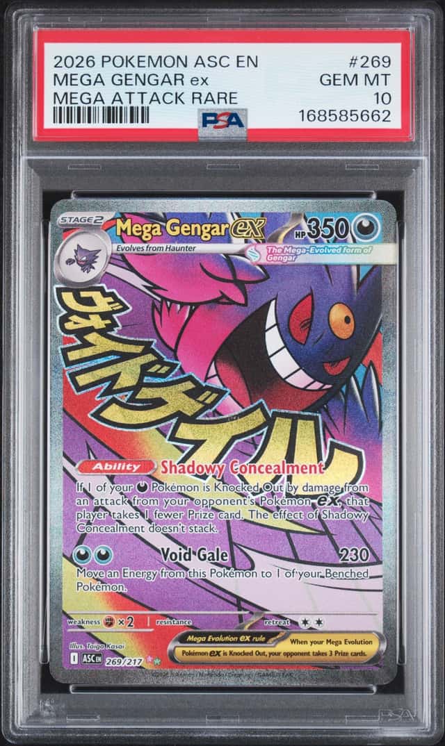 Pokémon 2026 Ascended Heroes Mega Gengar ex 269/217 PSA 10 Ultra Rare GEM MT