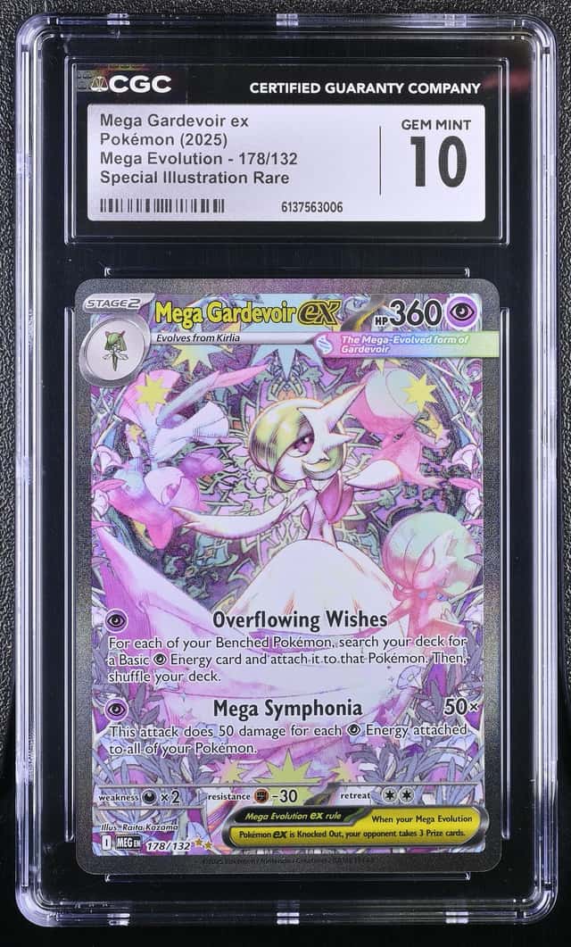 Mega Gardevoir ex 178/132 ME01 Special Illustration Rare Holo Eng CGC Graded 10