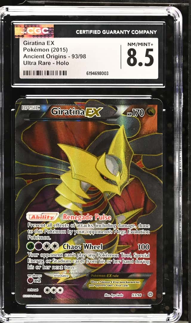 2015 CGC 8.5 Giratina EX Pokemon XY Ancient Origins #93/98 Full Art Holo UR