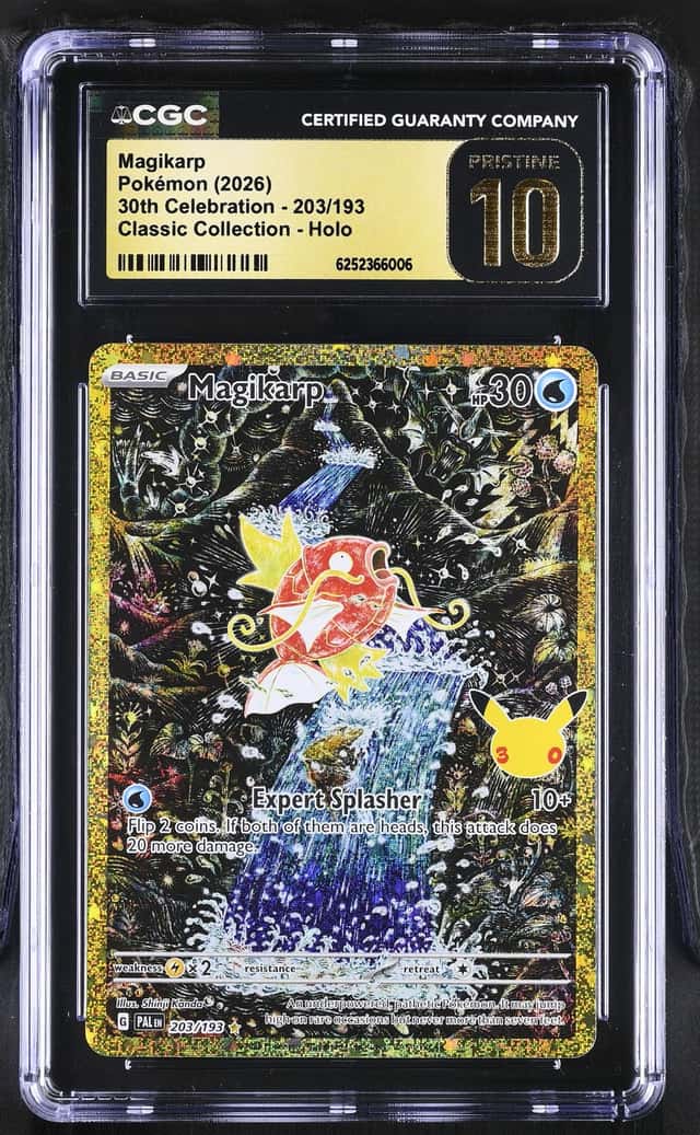 Magikarp *CGC PRISTINE 10* Classic Collection Holo *30th Celebration* #203/193