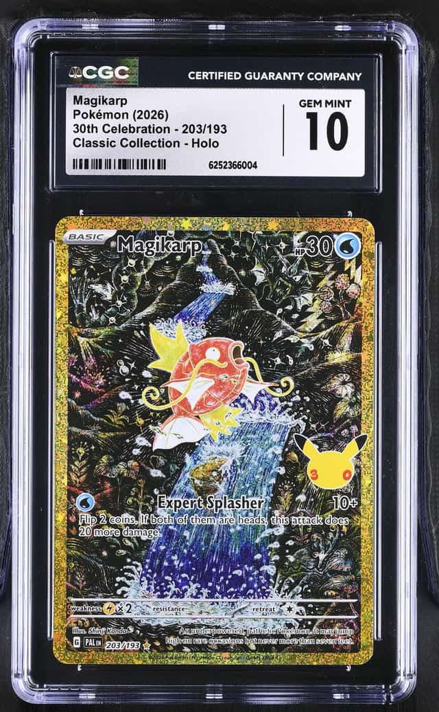 Magikarp *CGC 10* Classic Collection Holo *30th Celebration* #203/193 * Pokémon
