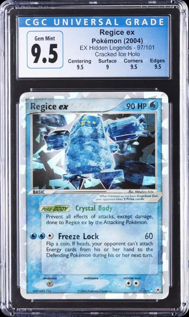 2004 POKEMON EX HIDDEN LEGENDS #97 REGICE EX CGC GEM MINT 10