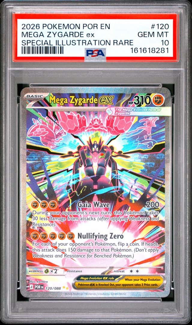 Mega Zygarde ex PSA 10 2026 Pokemon Perfect Order SIR #120/088 8281