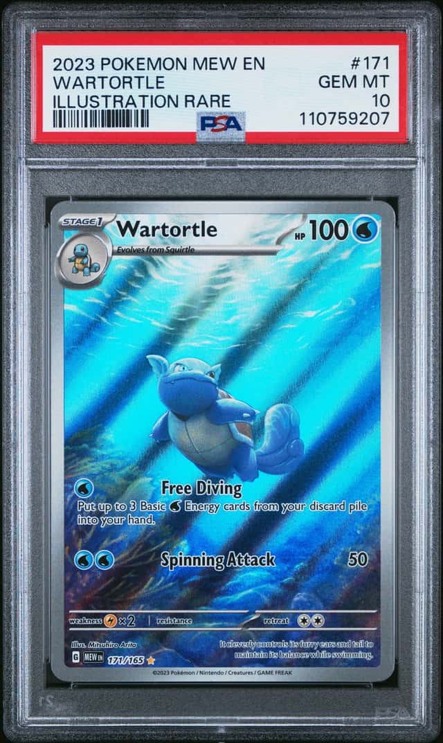 2023 Pokemon SV 151 Wartortle Illustration Rare #171/165 PSA 10 GEM MINT