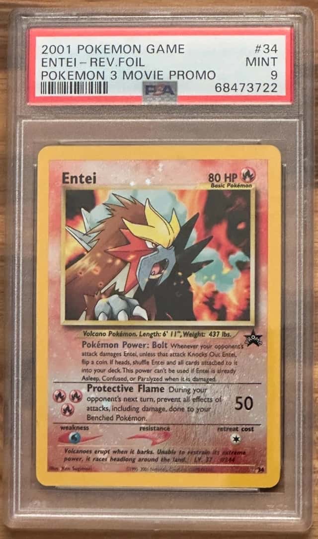 Pokemon Black Star ENTEI League Promo PSA 9 PSA # 68473722