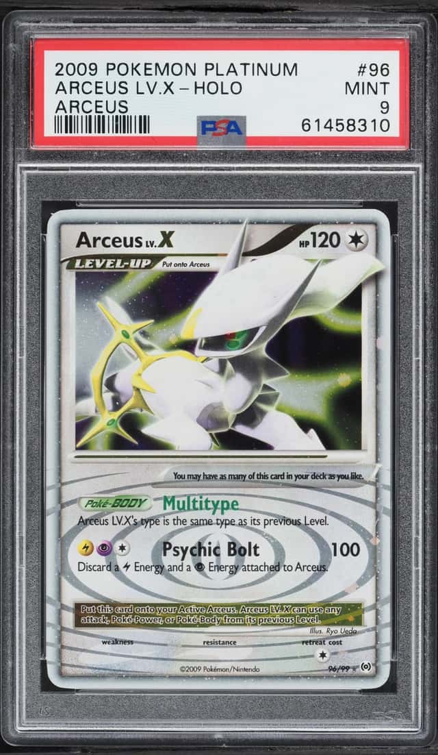 2009 Pokemon Platinum Arceus Holo Arceus Lv.X #96 PSA 9 MINT