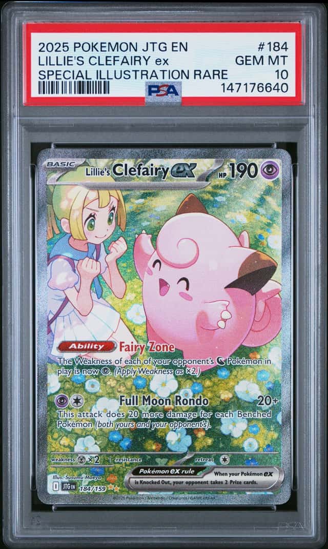 2025 Pokemon Scarlet and Violet Journey Together Special Illustration Rare Lillie's Clefairy Ex #184