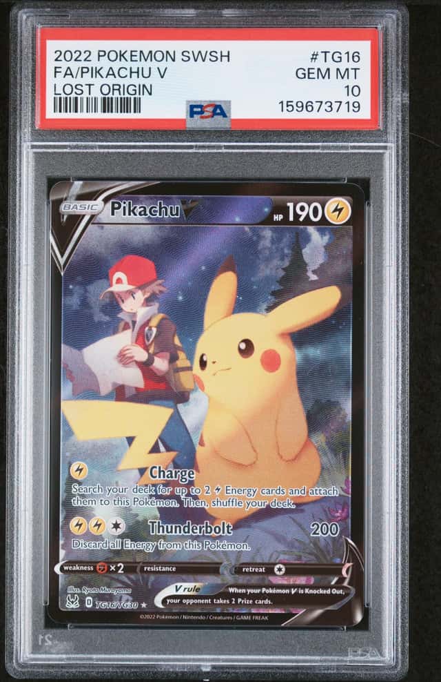 2022 Pokemon Sword and Shield Lost Origin Trainer Gallery Pikachu V #TG16