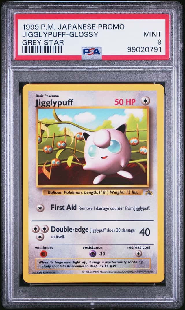 1999 Pokemon Promo Japanese Gray Star Glossy Jigglypuff