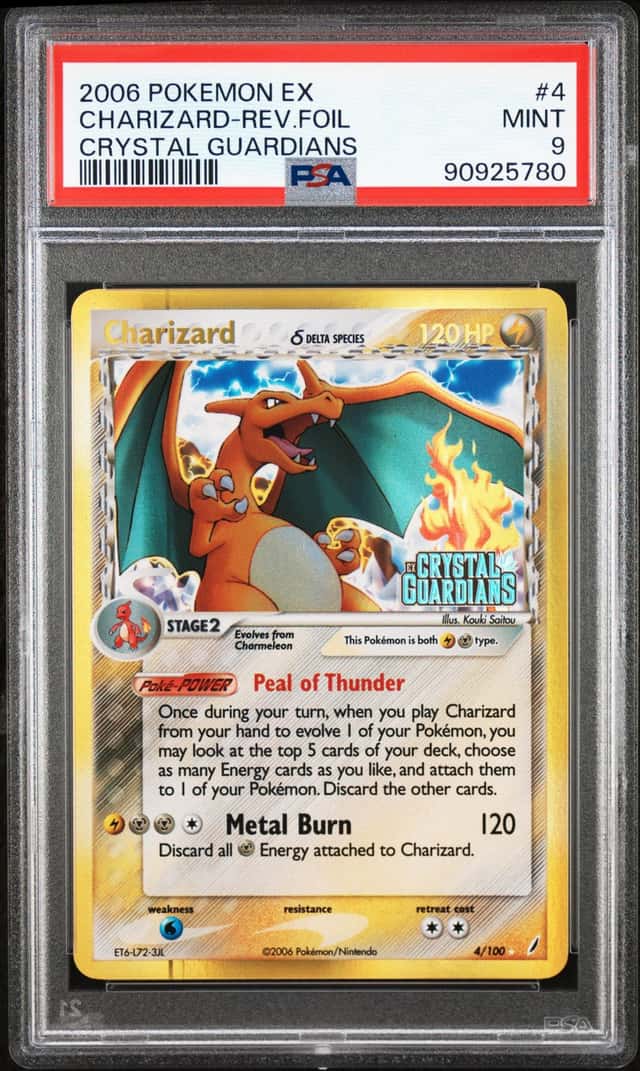 2006 Pokemon Ex Crystal Guardians Reverse Holo Charizard #4