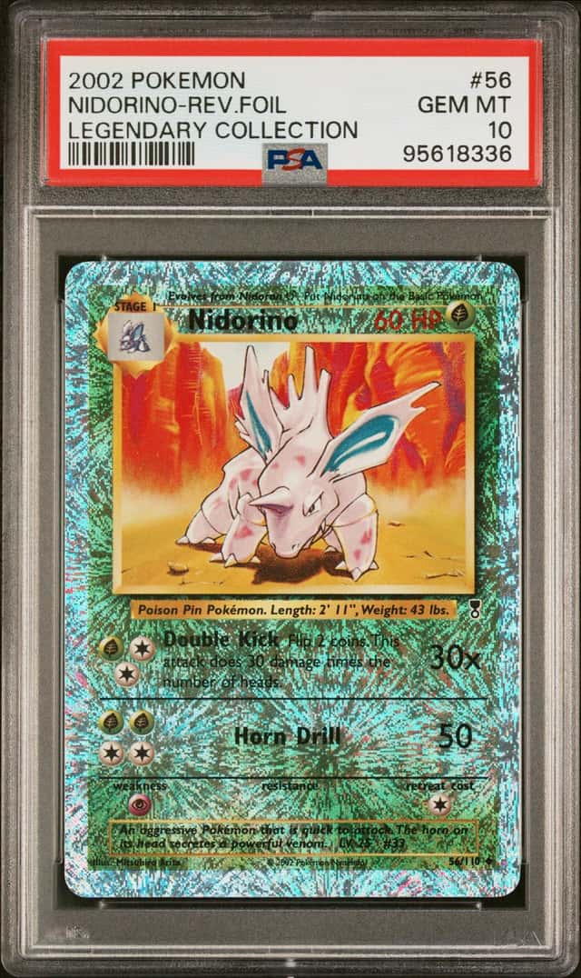 2002 Pokemon Legendary Collection Reverse Foil Nidorino #56