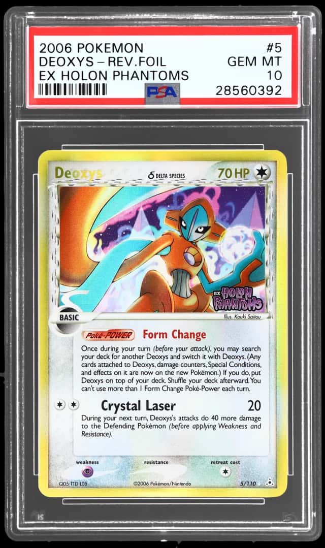 2006 Pokemon Ex Holon Phantoms Reverse Holo Deoxys #5