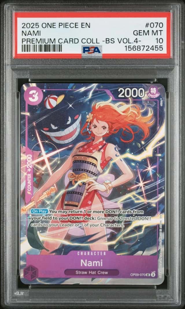 2025 One Piece Premium Card Collection -Best Selection Vol.4 - Nami PSA 10 #070